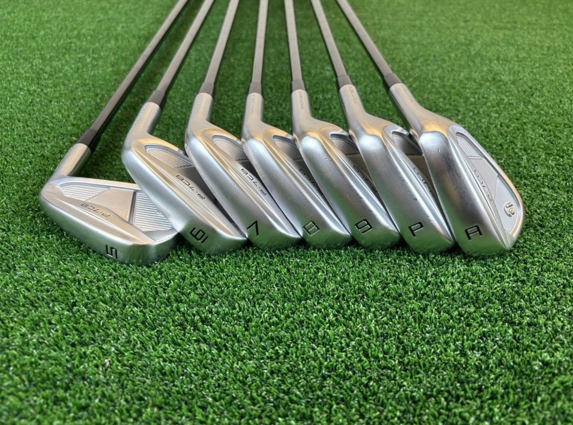 TaylorMade P.7CB Irons 6-PW / Extra Stiff KBS Tour X Black PVD Steel Shafts