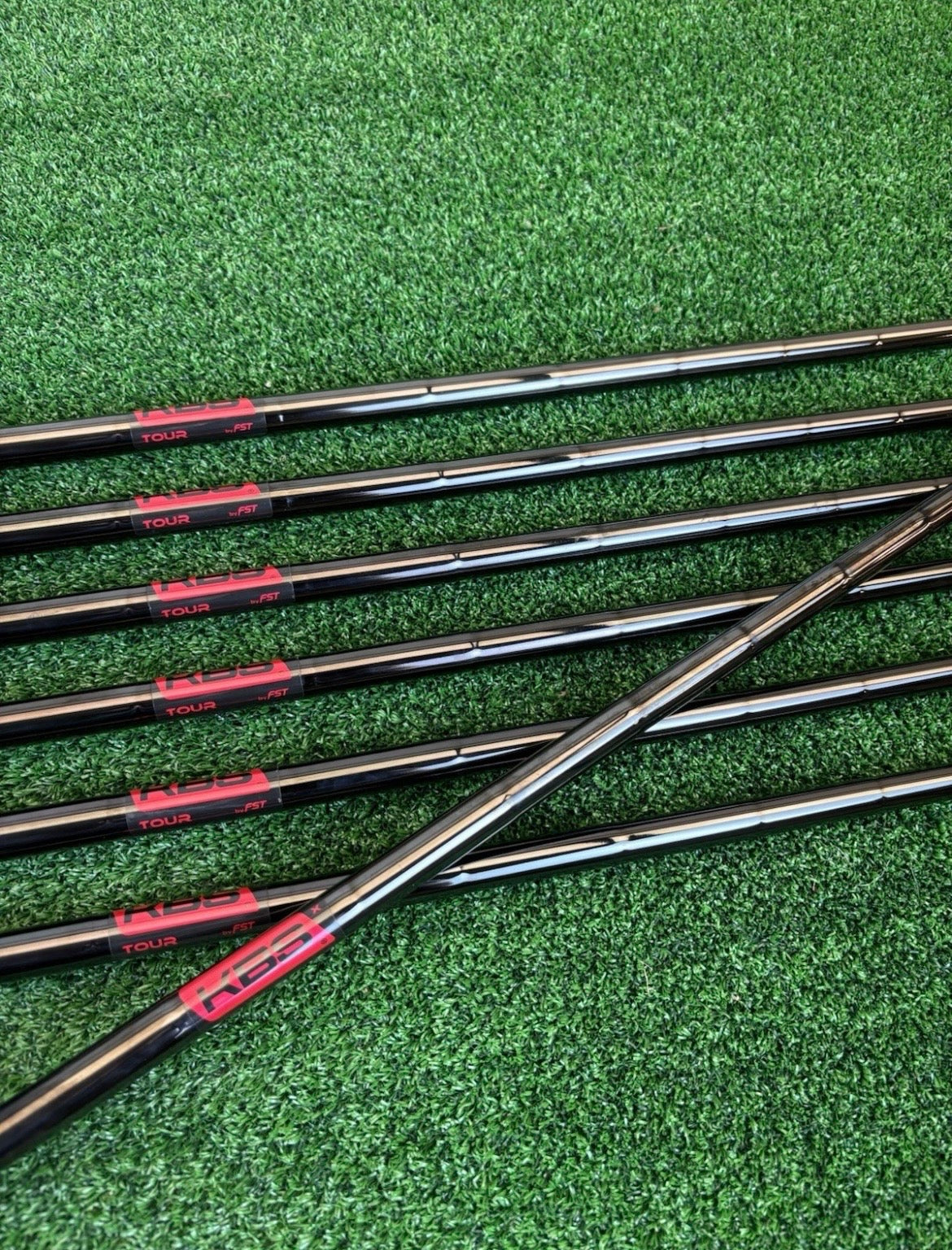 TaylorMade P.7CB Irons 6-PW / Extra Stiff KBS Tour X Black PVD Steel Shafts